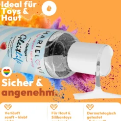 Gleitgel Wasserbasiert 250ml Silikon Sexspielzeug Erdbeer Geschmack essbar