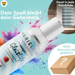 Gleitgel Wasserbasiert 250ml Silikon Sexspielzeug Erdbeer Geschmack essbar