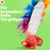 Kräftiger Dildo mit Saugnapf 24 cm