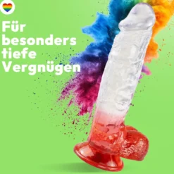 Kräftiger Dildo mit Saugnapf 24 cm