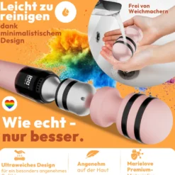 Magic Wand Vibrator mit E-Stim 10 Frequenzen
