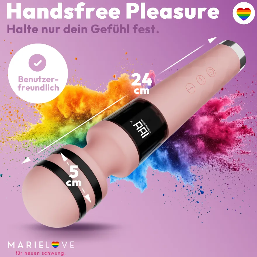 Magic Wand Vibrator mit E-Stim 10 Frequenzen