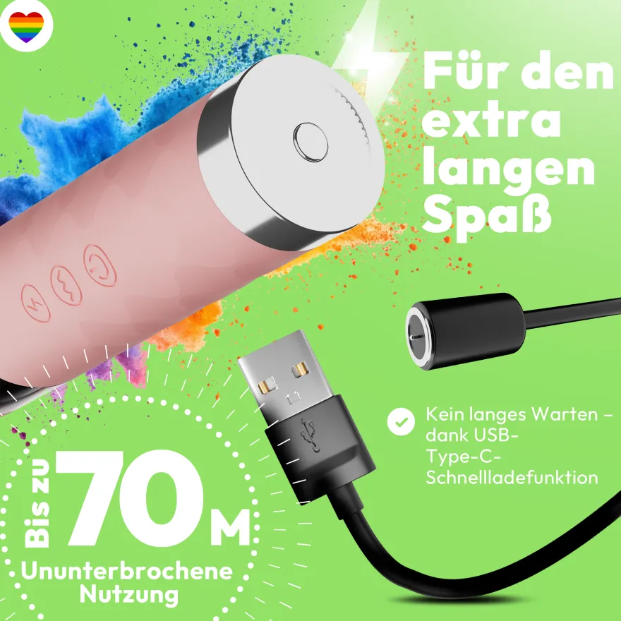 Magic Wand Vibrator mit E-Stim 10 Frequenzen
