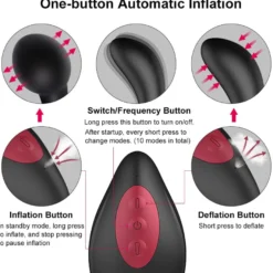 marielove Analvibrator elektrisch aufblasbar mit Fernbedienung
