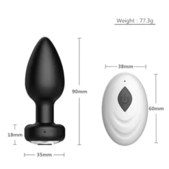 marielove Anal Vibrator Plug mit Fernbedienung
