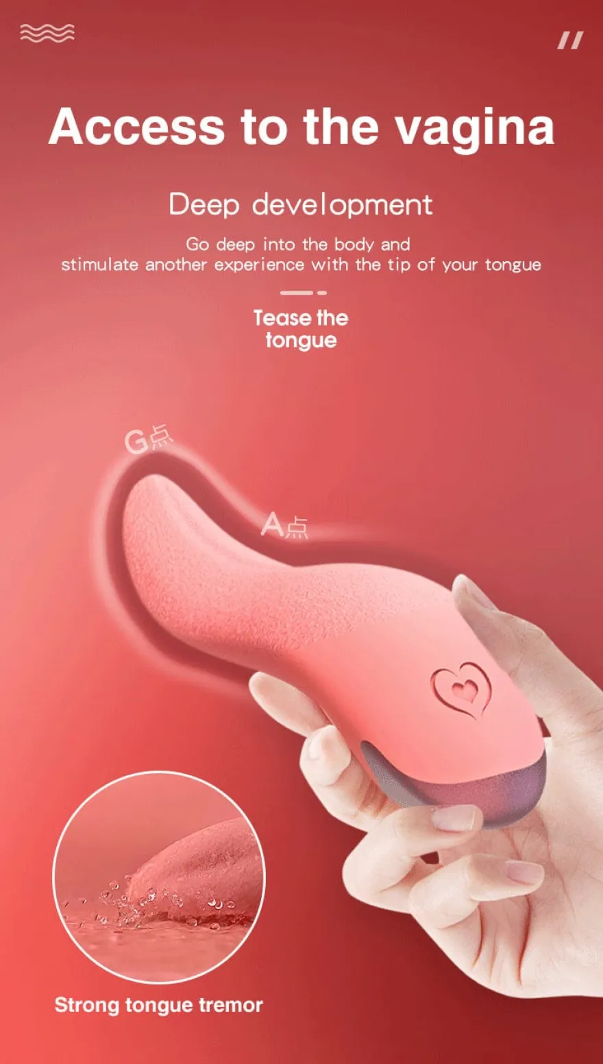 marielove Auflege Panty Vibrator Zunge