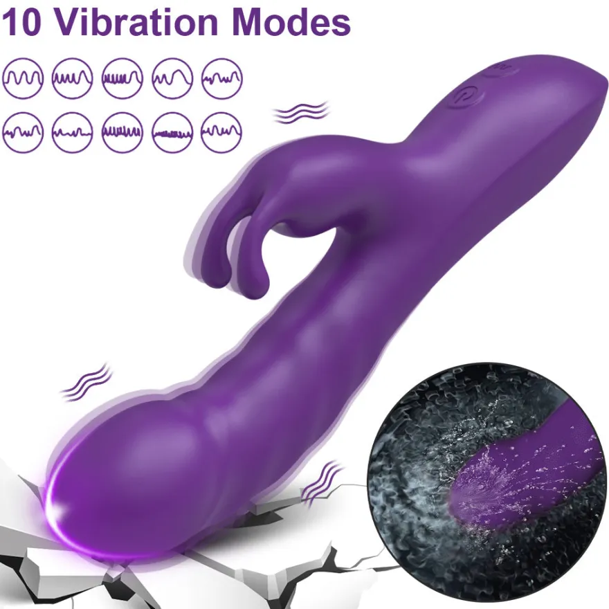 marielove 20cm Rabbit Vibrator 2in1 Stimulation