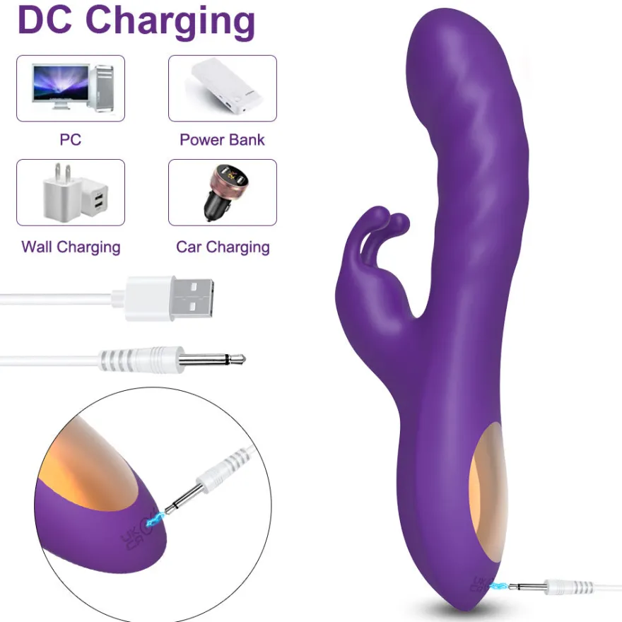 marielove 20cm Rabbit Vibrator 2in1 Stimulation