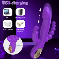 marielove 20cm Rabbit Vibrator 3in1 Stimulation