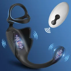 marielove Cockring mit Prostata und Hoden Vibrator mit Fernbedienung