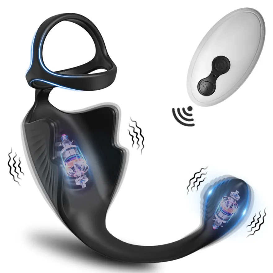 marielove Cockring mit Prostata und Hoden Vibrator mit Fernbedienung