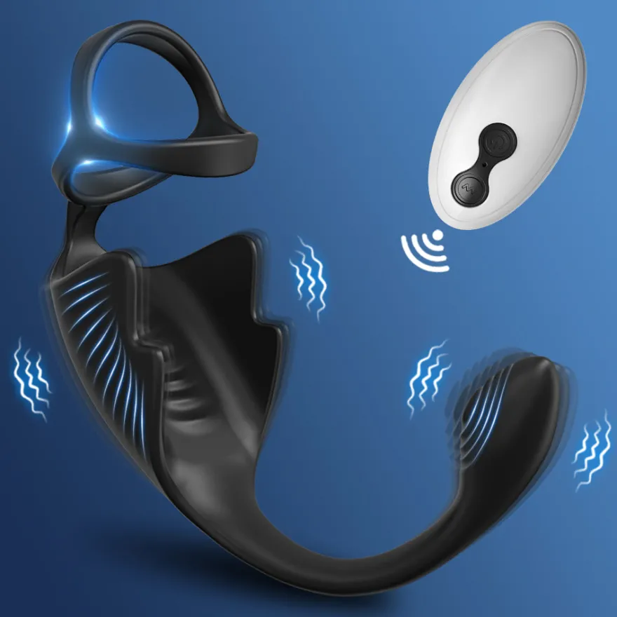 marielove Cockring mit Prostata und Hoden Vibrator mit Fernbedienung