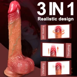 marielove Dildo Vibrator mit Heiz-, Stoß-, Rotationsfunktion & App