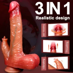 marielove Dildo Vibrator mit Heiz-, Stoß-, Rotationsfunktion & App