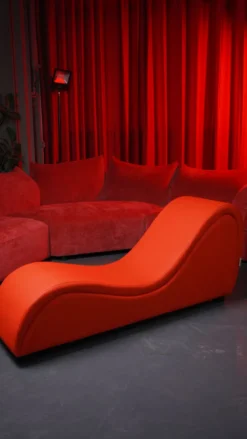Marielove Erotischer Sex Chair Lounger–Ergonomisches Liebesmöbel für Vielseitige Positionen–Verstärkter Holzrahmen & Hochdichter Schaumstoff – 160cm