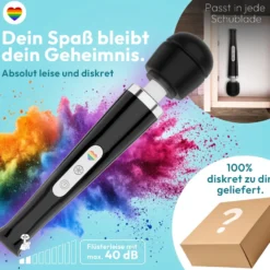 marielove Magic Wand Vibrator Magic Wand Akku Schwarz