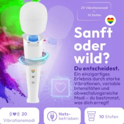 marielove Magic Wand Vibrator Magic Wand Akku Weiß