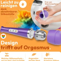 marielove Magic Wand Vibrator Magic Wand Netz Lila