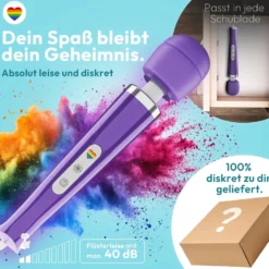 marielove Magic Wand Vibrator Magic Wand Netz Lila