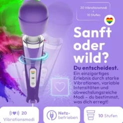 marielove Magic Wand Vibrator Magic Wand Netz Lila
