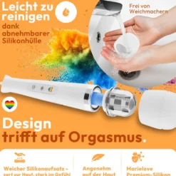 marielove Magic Wand Vibrator Magic Wand Netz Weiß