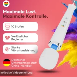 marielove Magic Wand Vibrator Magic Wand Netz Weiß