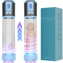 marielove Penis Pumpe elektrisch mit LCD Manometer