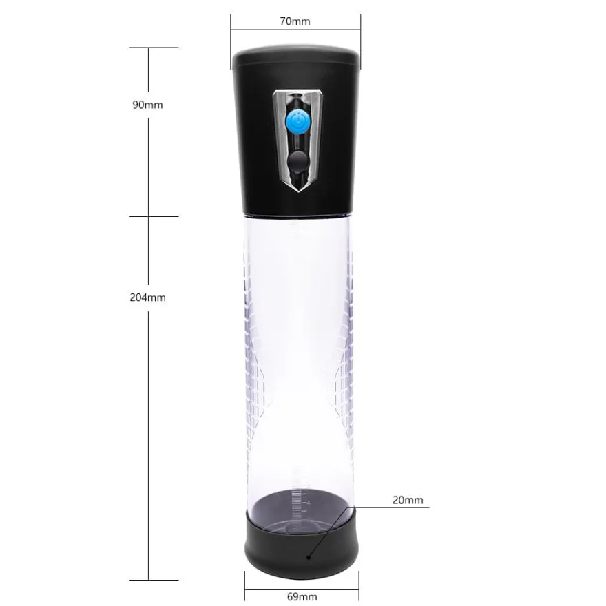 marielove Penis Pumpe elektrisch mit LCD Manometer