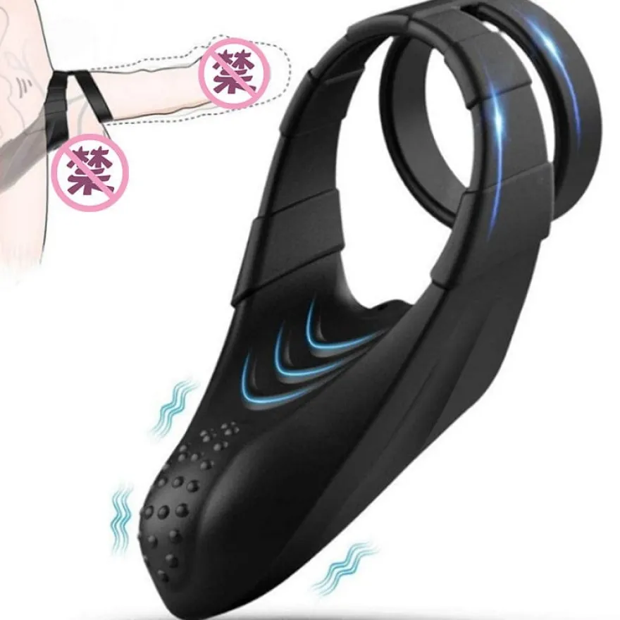marielove Penisring Penis-Hoden-Ring mit Vibrator