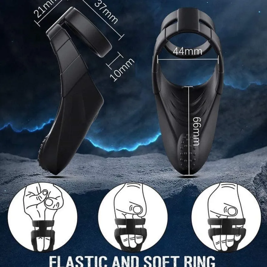 marielove Penisring Penis-Hoden-Ring mit Vibrator
