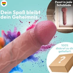 marielove realistischer 21cm Saugnapfdildo mit Hoden