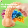 marielove realistischer 24cm Saugnapfdildo mit Hoden und Noppen