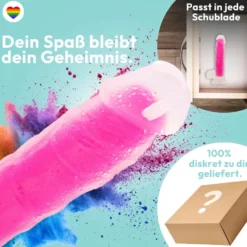 marielove Saugnapfdildo 20cm Dildo der im Dunklen leuchtet