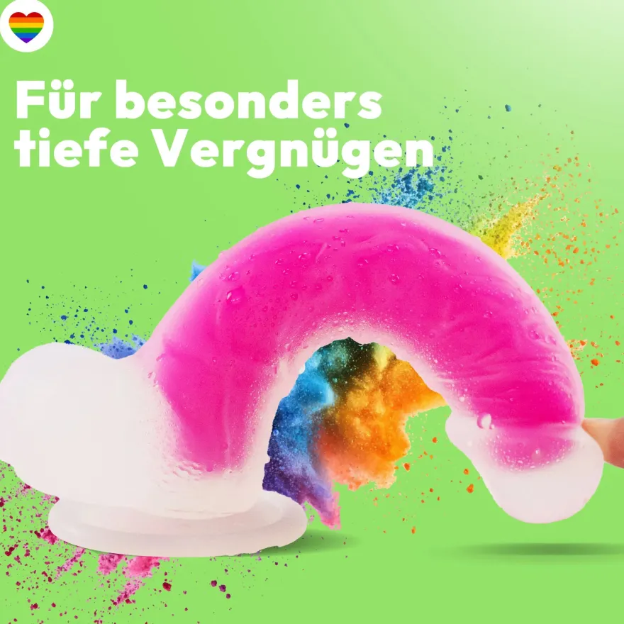 marielove Saugnapfdildo 20cm Dildo der im Dunklen leuchtet