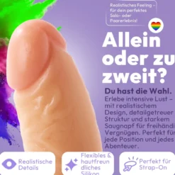 marielove Saugnapfdildo 21cm Dildo mit Saugnapf