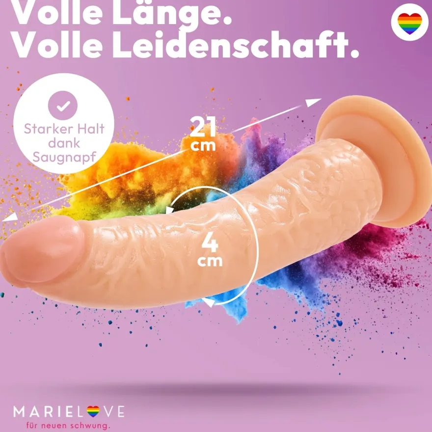 marielove Saugnapfdildo 21cm Dildo mit Saugnapf