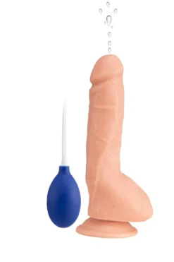 marielove Saugnapfdildo Spritzender Dildo 23cm Pumpball