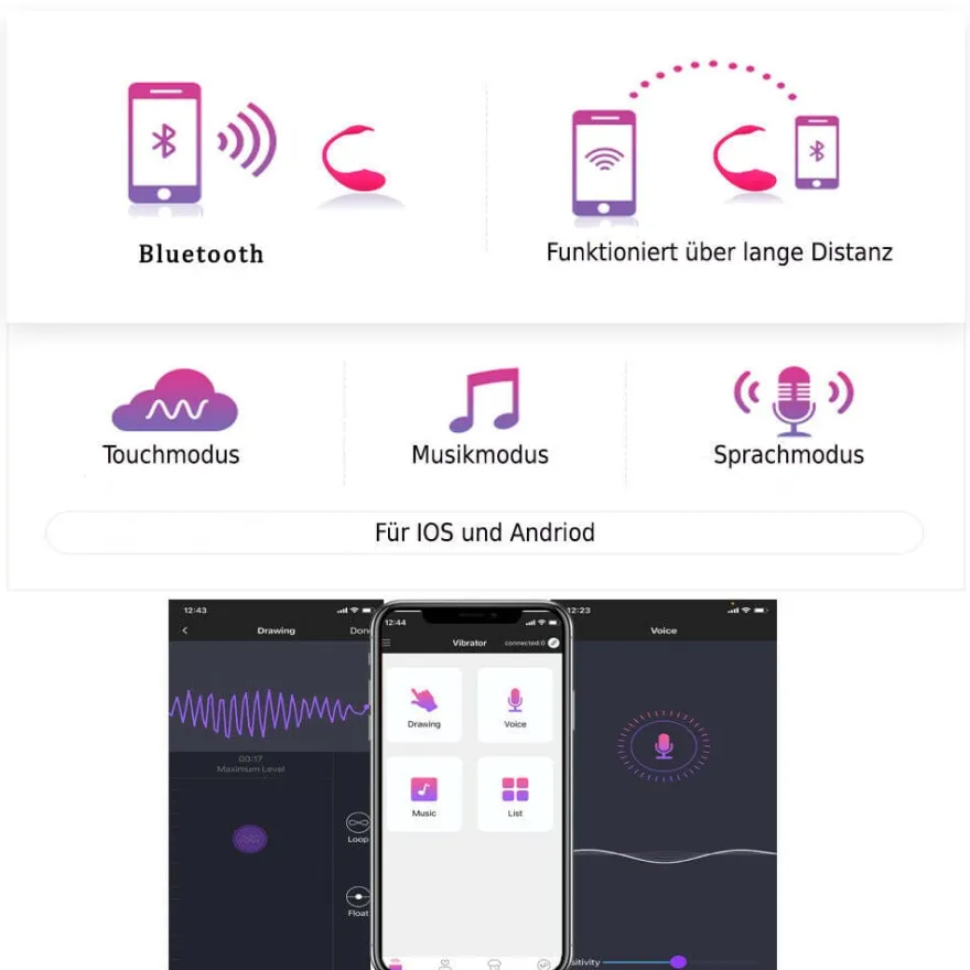 marielove Vibro Ei Vibro Ei mit App