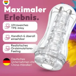 Masturbator Taschenmuschi 18 cm 3 Texturen