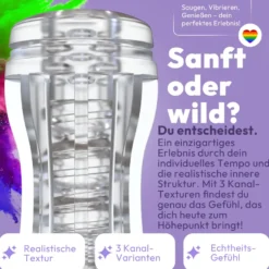 Masturbator Taschenmuschi 18 cm 3 Texturen