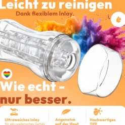 Masturbator Taschenmuschi 18 cm 3 Texturen