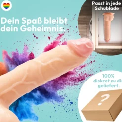 215mm Dildo no Vibrator Sex Toy Saugnapf Penis Anal PVC 3D Adern Hoden