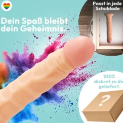255mm Dildo no Vibrator Sex Toy Saugnapf Penis Anal PVC 3D Adern Schaft