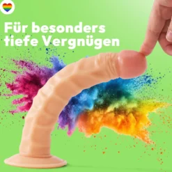 255mm Dildo no Vibrator Sex Toy Saugnapf Penis Anal PVC 3D Adern Schaft
