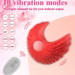 Nippel Vibrator Brustwarzen Stimulator Wasserdicht USB GM-537 Rot
