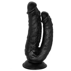 Schwarzer Dildo aus phthalatfreiem PVC, Größe M (19 cm Gesamtlänge, 4,5 cm Durchmesser) – realistischer Dildo, wasserdicht, körperfreundliches Material, hautfreundlich