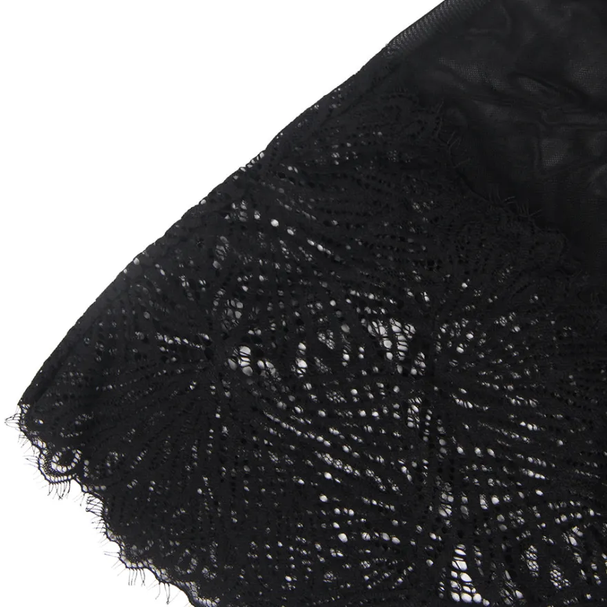 Sexy Black Lace Babydoll – Adjustable Shoulder Straps, Tight Fit, High-Quality Lingerie