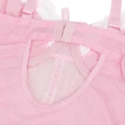 Sexy Pinkes Rüschen-Nachtkleid – Spitze & Strapse, verführerische Lingerie