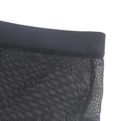 Sexy Schwarze Mesh Panty mit offenem Rücken, 88% Polyamid, 12% Elastan, transparent