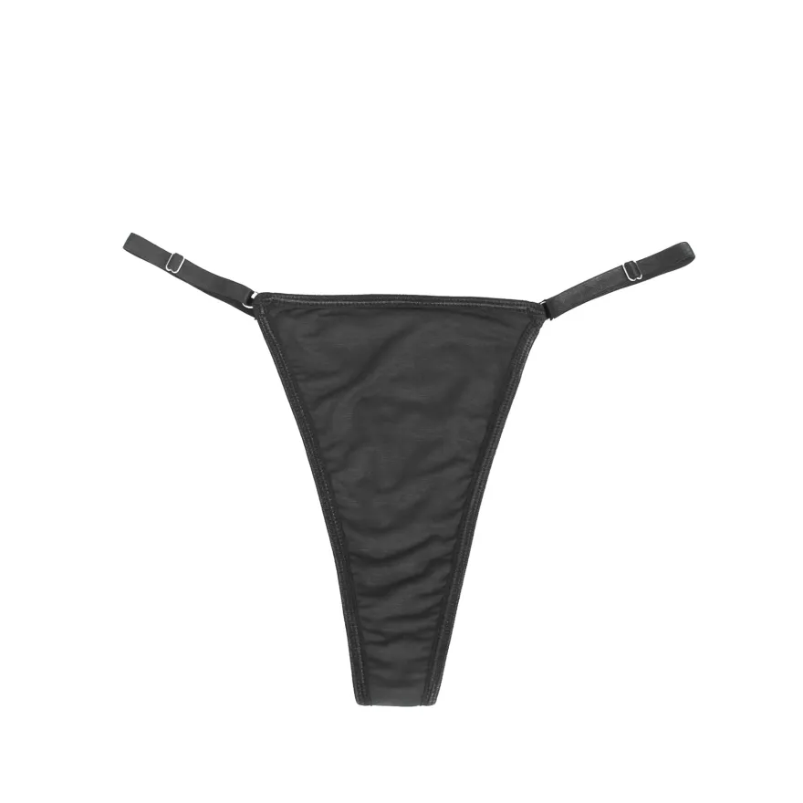 Sexy Schwarzes Nachtkleid – Modal, Spitze & Schlitz, verführerische Lingerie